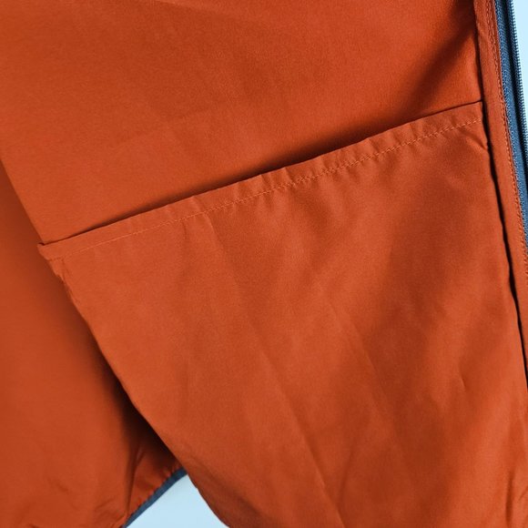 All In Motion Men Jacket Size XXL Lightweight Water Repellent Rust/Orange Zip - Picture 8 of 11